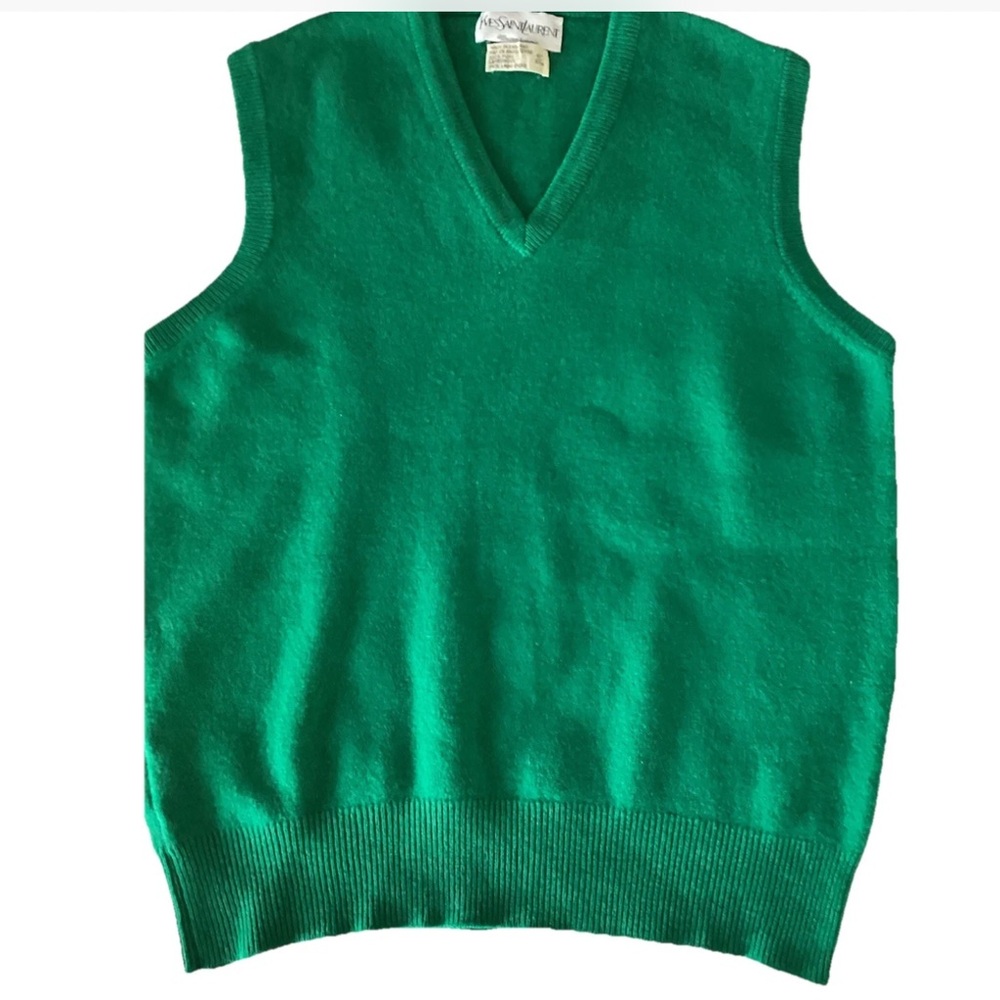 Yves Saint Laurent wool Sweater Vest vintage medium
